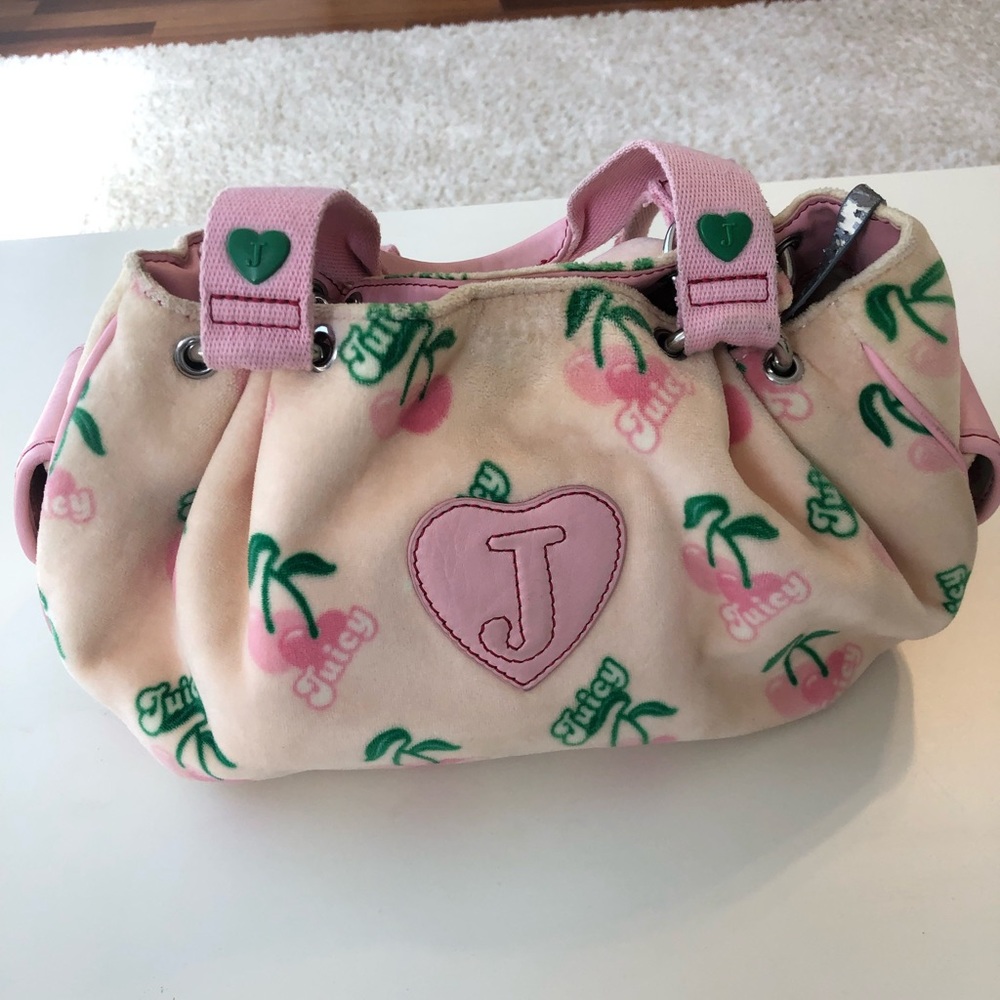 Juicy Couture Cherry Print Hobo Bag Y2K Vintage